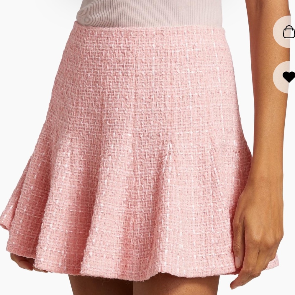 New Alice and Olivia Zona tweed Godet miniskirt - Picture 12 of 12